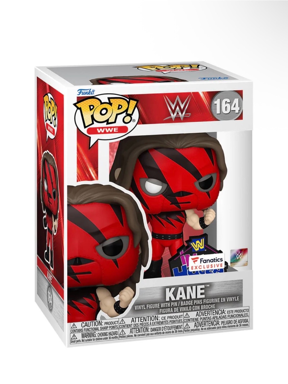 NEW Funko Pop! WWE Kane Vinyl Figure with Pin